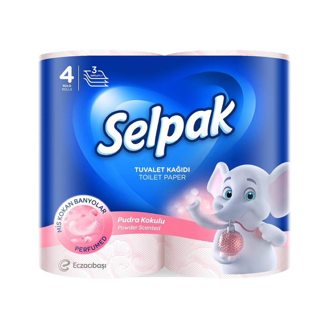 SELPAK TOILET PAPER POWDER SCENTED 4s